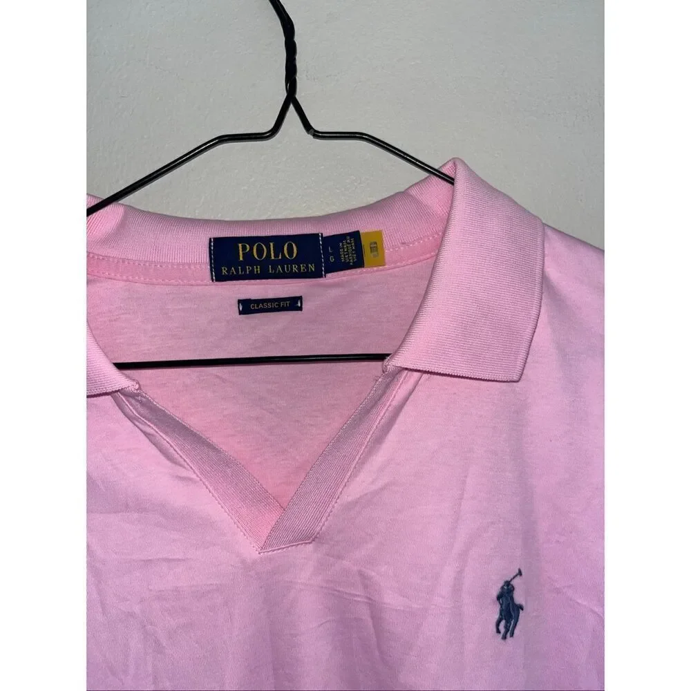 Ralph Lauren Classic Fit Pink Polo Large